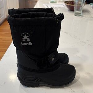 Kamik Black Snow Boots little kids 11